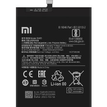 Genos Redmi Note 9s A Kalite Batarya  BN55 - 4920 Mah  SKU69378