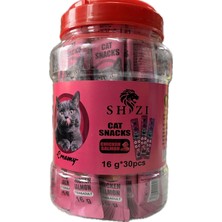 Shizi Tavuk & Somon 30 Lu Paket Kedi Ödül Pudingi
