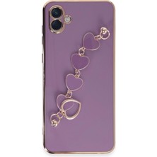 Buğz Samsung Galaxy A04E Kılıf Esila Silikon - Mor