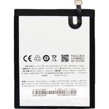 Genos Meizu M5 Note Batarya Pil - M621M / M621Q - BA621 - 4000 Mah