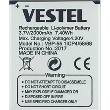 Genos Vestel Venüs 5.0x Batarya Pil A+ Kalitede