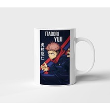Itadori Yuji Jujutsu Kaisen Anime Tasarım Kupa - Hediyelik Kupa - Baskılı Kupa