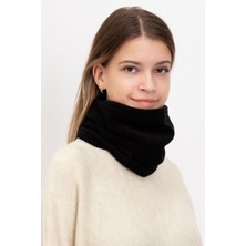 Eleven Markets Kadın Polar Boyunluk Bere Siyah Polar Bere