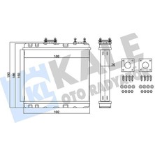 Kale 370580 - Kalorifer Radyatörü Nıssan Almera 1.4 1.6 95-00 Prımera-Sunny 1.6 2.0 90 Subaru Legacy 1.8 2.0 2.2 89-94 Borusuz-Conta Civata Ilaveli Brazıng Al-Al 150×188X26 2714085E00-271401