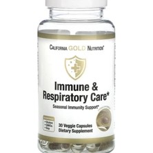 California Gold Nutrition Immune Respıratory Care 30 Veggie Capsules