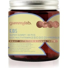 Suda Vitamin Gummy Lab Kids Multivitamin Portakal Aromalı 60 Gummies
