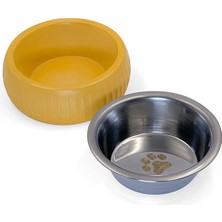 Mikopet Organik Seramik Mama Kabı Sarı SARVONA-T678U54