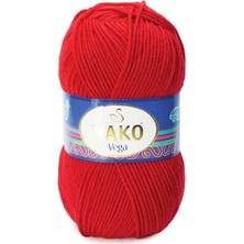 Nako Vega (5 Adet) 10978 Bayrak Kırmızı El Örgü Ipliği