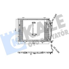 Kale 392500 - Klıma Radyatoru Mercedes W202 S202 W210