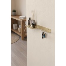 Grandmix Metal Duvar Rafı ve Anahtarlık Çok Amaçlı Askı Düzenleyici 35 cm