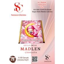 BSC Chocolate Angelo Chocolate 100 Adet İsim Yazılı Kuşak Sargılı Kız Bebek Çikolatası