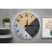 M&H Quality Modern Desenli Duvar Saati – Sessiz Akar Mekanizma, Şık Dekoratif Tasarım