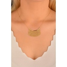 Cebeci 14 Ayar Pullu Altın Kolye