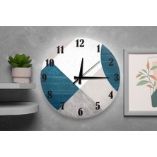 M&H Quality Modern Desenli Duvar Saati – Sessiz Akar Mekanizma, Şık Dekoratif Tasarım