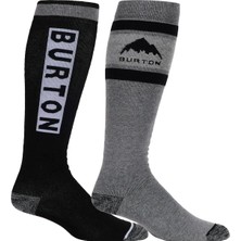 Burton Weekend Midweight Socks (2 Pack) Erkek Siyah Kayak Çorabi