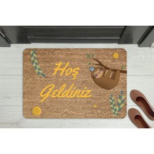 M&H Quality Home Hoşgeldiniz Kelebek Dekoratif Çok Amaçlı Iç ve Dış Kapı Paspası