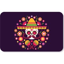 M&H Quality Dijital Baskılı Desenli Dekoratif Dış Kapı Önü ve Iç Mekan Paspası Yıkanabilir Kaymaz Taban