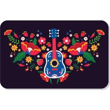 M&H Quality Dijital Baskılı Desenli Dekoratif Dış Kapı Önü ve Iç Mekan Paspası Yıkanabilir Kaymaz Taban