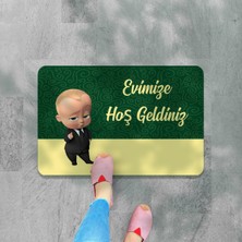 M&H Quality Dijital Baskılı Desenli Dekoratif Dış Kapı Önü ve Iç Mekan Paspası Yıkanabilir Kaymaz Taban