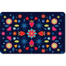 M&H Quality Dijital Baskılı Hoş Geldiniz Yazılır Desenli Dekoratif Dış Kapı Önü ve Iç Mekan Paspası Yıkanabilir