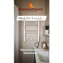 HİZMETTERM Elektrikli Havlupan 60X140 Xxl 600 Watt Beyaz