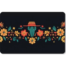 M&H Quality Dijital Baskılı Hoş Geldiniz Yazılır Desenli Dekoratif Dış Kapı Önü ve Iç Mekan Paspası Yıkanabilir