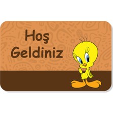M&H Quality Bebek Uyuyor Yazılı Dekoratif Dış Kapı Önü ve Iç Mekan Paspası Yıkanabilir