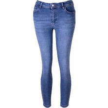 Double 26YD52000006 Açık Mavi Kadın Jean Pantolon 1049