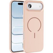 Ottonova iPhone 17 Air Kılıf M-Safe Şarj Özellikli Zore Meta Kapak - Rose Pembe