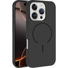 Ottonova iPhone 16 Pro Max Kılıf M-Safe Şarj Özellikli Zore Meta Kapak - Siyah