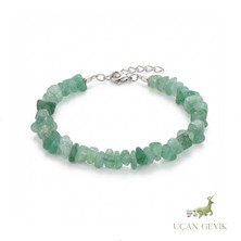 Aventurin Doğal Taş Bileklik – Şans, Bolluk ve Huzur Taşı, El Yapımı Enerji Dengeleyici Unisex Takı