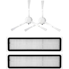 robotyedek Dreame L10 Pro (RLS5L-BL0) Beyaz Uyumlu Yedek Hepa Filtre Ve Yan Fırça-4 Parça