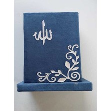 Vera Esans Hediyelik Dik Kur'an-I Kerim -Cep Boy -Lacivert-Aynalı-Lazer Pleksi