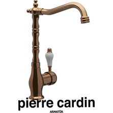 Pierre Cardin Rustik Kuğu Eviye Armatürü Rose Gold