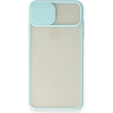 Buğz Iphone Xs Max Kılıf Palm Buzlu Kamera Sürgülü Silikon - Turkuaz