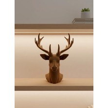 Aspata Store Buğz Dekoratif Kahverengi Geyik Biblo Salon ve Raf Dekoru