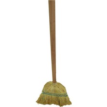 Pazarcan Işyeri Dükkan Depo Ot Ayak Süpürgesi Edirne 800-1000 gr + Gürgen Saplı