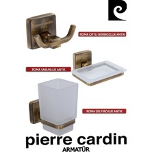 Pierre Cardin Çiftli Bornozluk Antik + Antik Sabunluk + Diş Fırçalık Antik