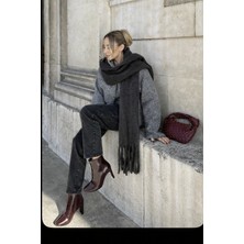 Wega Moda Ithal Puffy Cherry Atkı Şal Omuz Şalı - Büklümlü Atkı Şal - Puffy Cherry Yumuşak Omuz Şalı