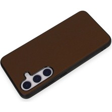 Buğz Samsung Galaxy S24 Kılıf Taft Kapak - Kahverengi