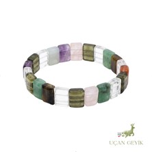 Çakra Bileklik Rolex Modeli – 7 Çakra Doğal Taş Bileklik, Enerji Dengeleyici Şifa Taşı, El Yapımı Unisex Takı