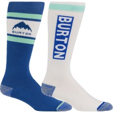 Burton Weekend Midweight Socks (2 Pack) Kadın Mavi Kayak Çorabi