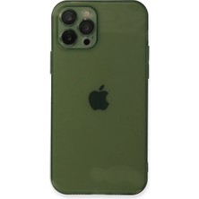 SHC4200 Iphone 12 Kılıf Fly Lens Silikon - Yeşil