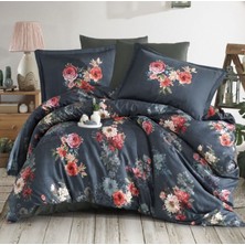 Pazarcan Dijital Saten Çift Kişilik Nevresim Takımı Merisa