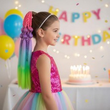 Pazarcan Balon ve Düz Salaş Örgülü Lastikli At Kuyruğu / ACM15