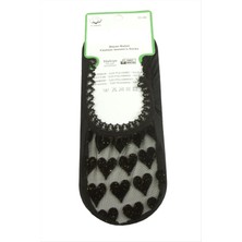 SHC4200 Kalp Dantel Babet Çorap