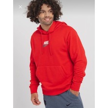 Nike Club+ Ft Pullover Hoodie Kırmızı Erkek Sweatshirt FB7788-657