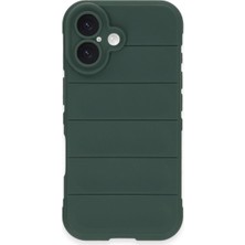 SHC4200 Iphone 16 Kılıf Optimum Silikon - Koyu Yeşil