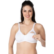 Mirglart Beyaz Mı Emay 1421 Modal Cotton Emzirme Sütyen