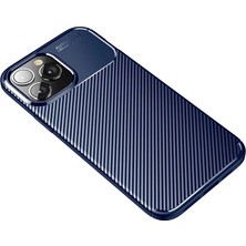 Buğz Iphone 14 Pro Kılıf Auto Focus Karbon Kapak - Lacivert